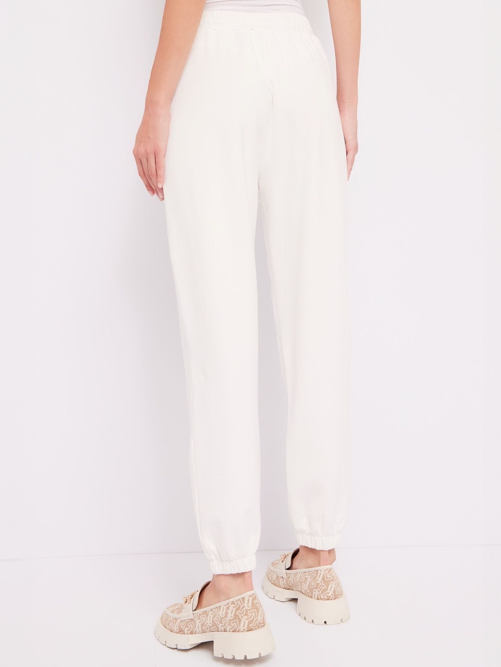 GAUDI Fleece White joggery Veľkosť: S