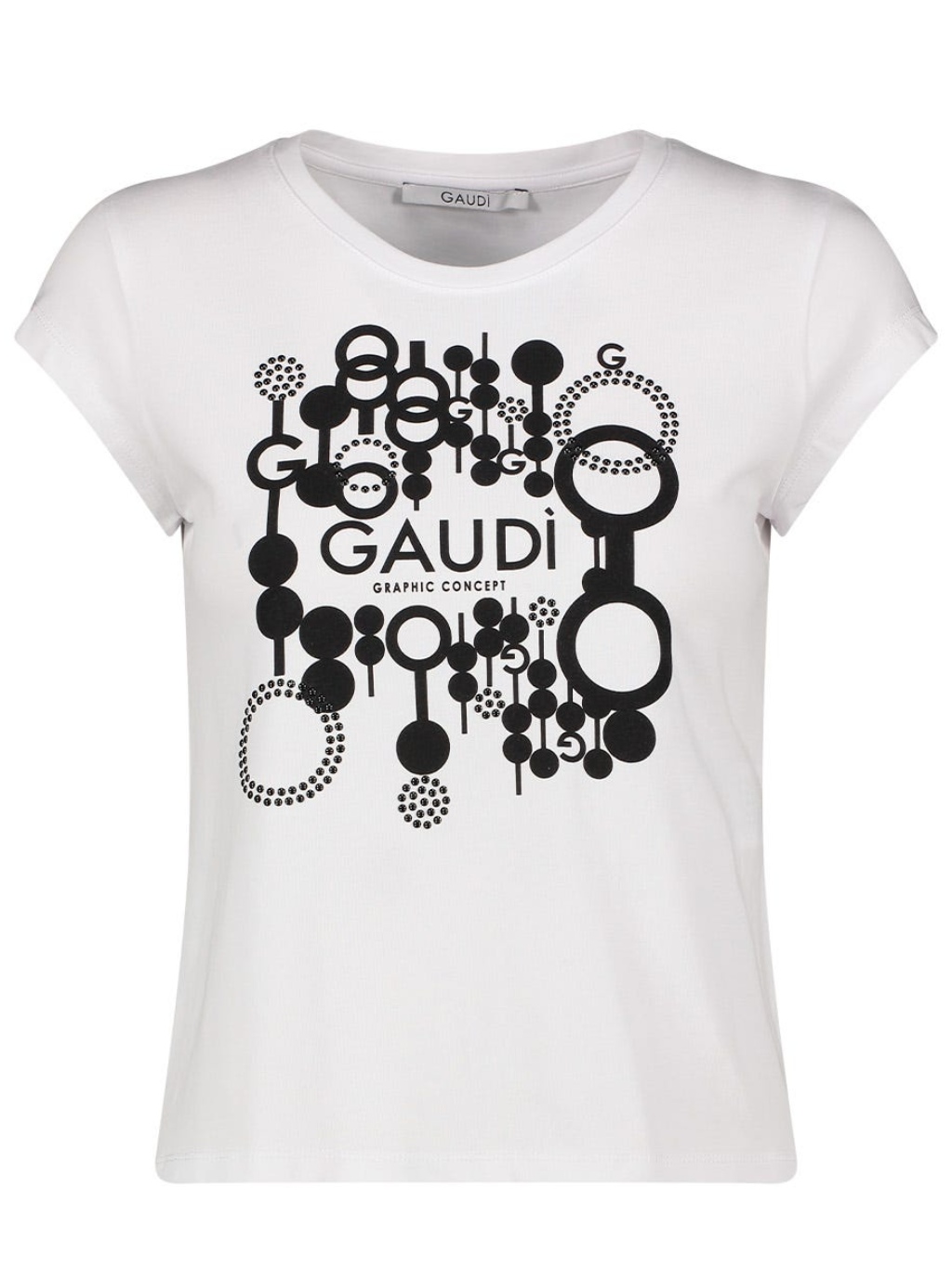 GAUDI Graphic White tričko