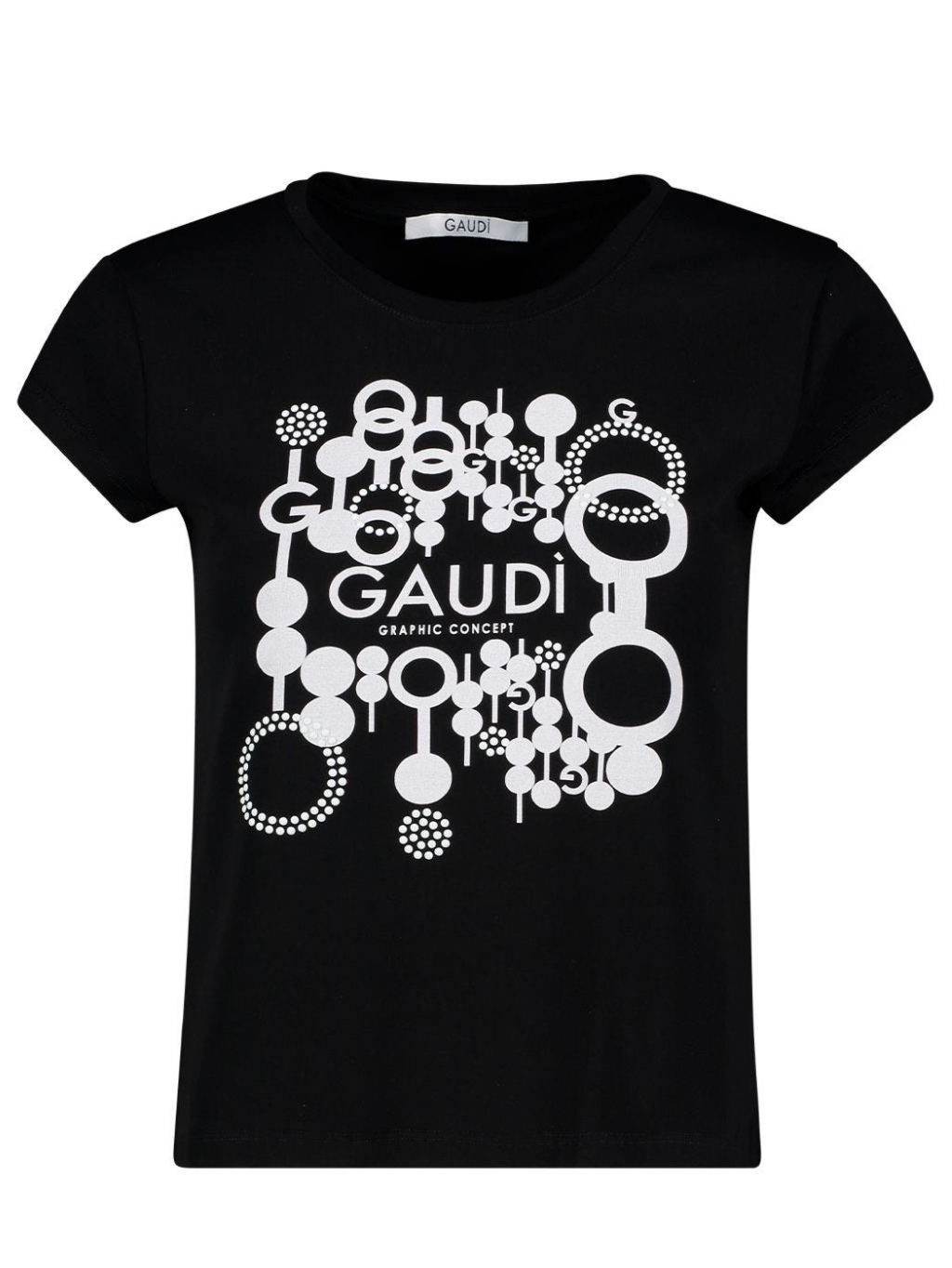 GAUDI Graphic Black tričko Veľkosť: M