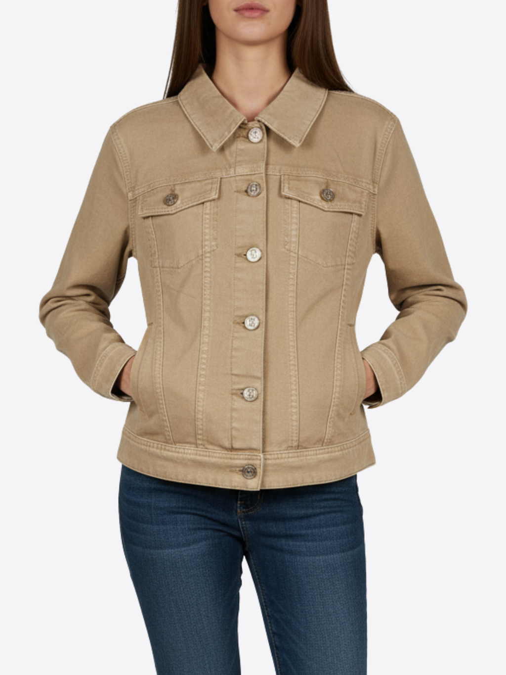 GAUDI Jeans Beige rifľová bunda Veľkosť: L