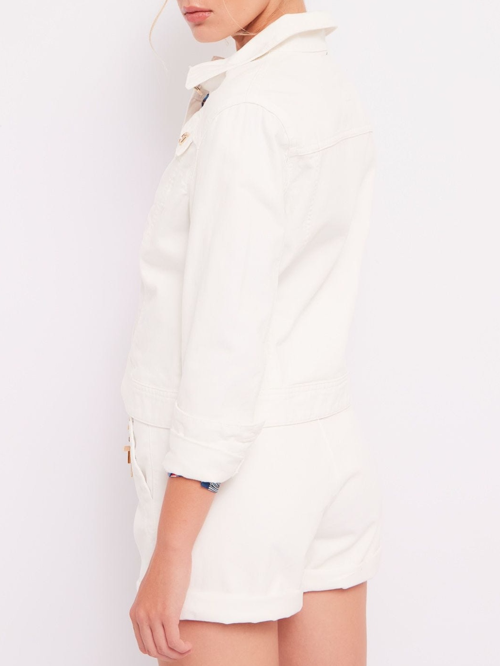 GAUDI Jeans White rifľová bunda Veľkosť: S