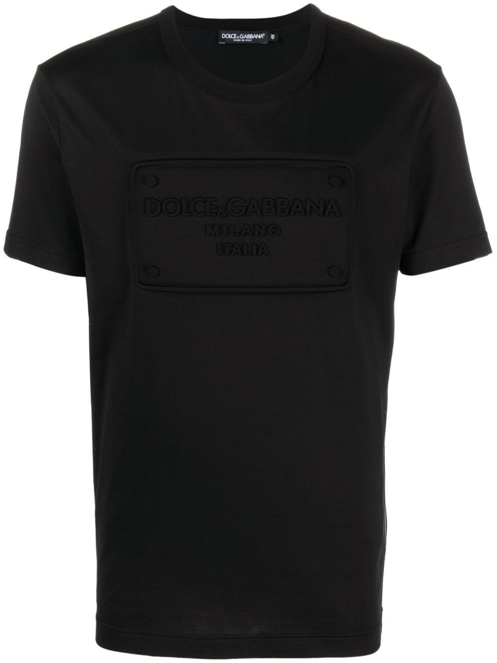 DOLCE & GABBANA Embossed Logo Black tričko