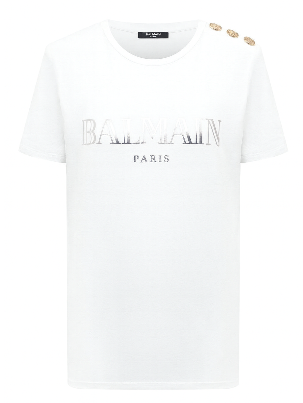 BALMAIN Paris Buttons White tričko XL