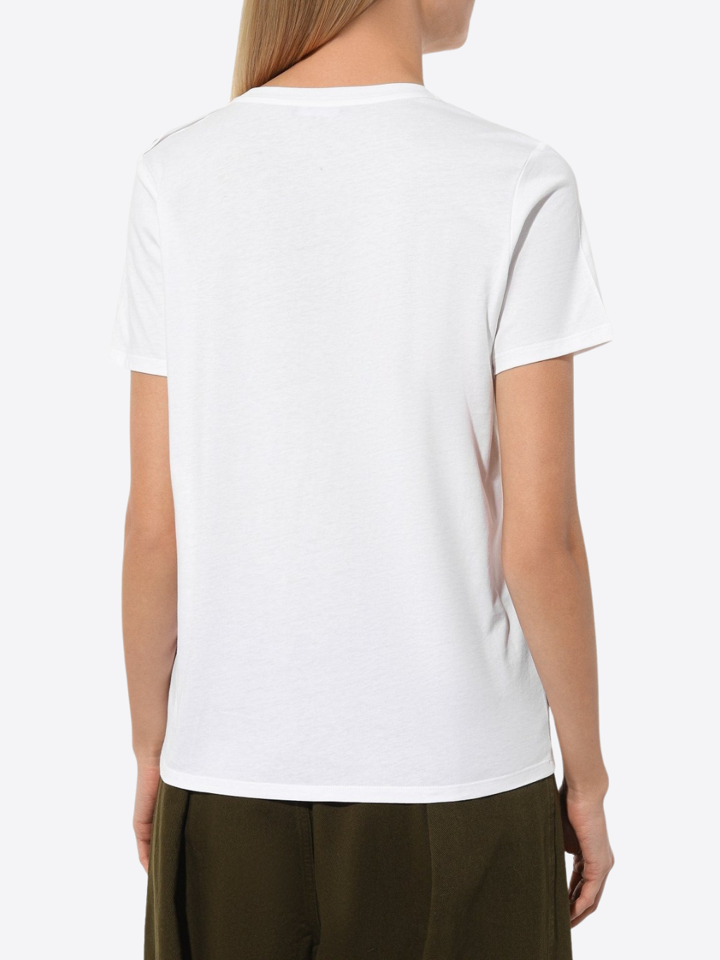 BALMAIN Paris Buttons White tričko Veľkosť: XL – Obrázok 3