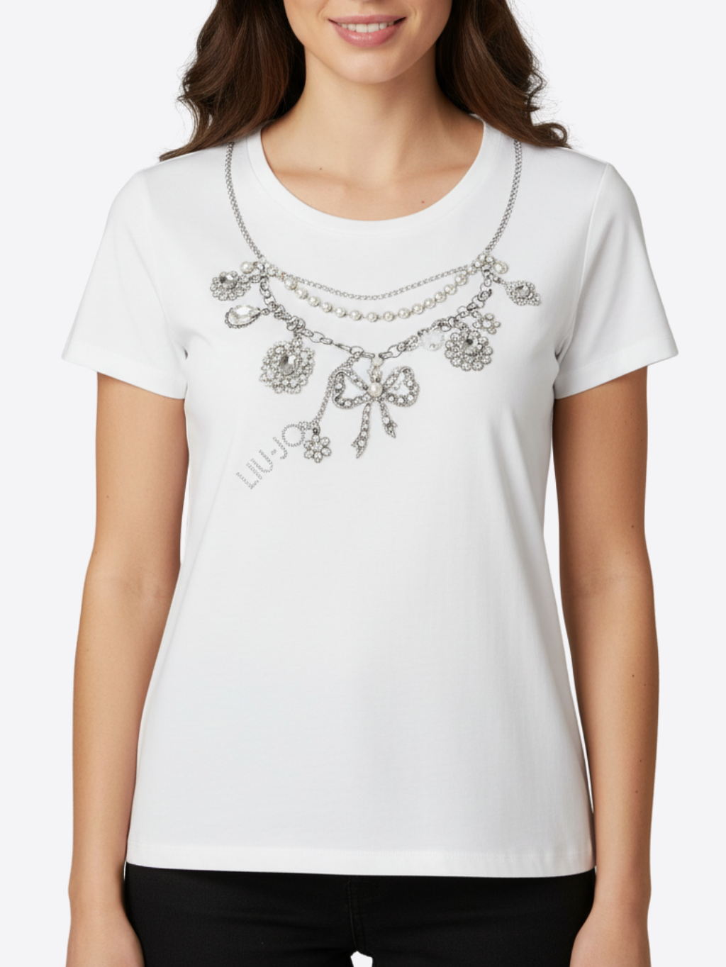 LIU.JO LIU JO Jewelry White tričko Veľkosť: L
