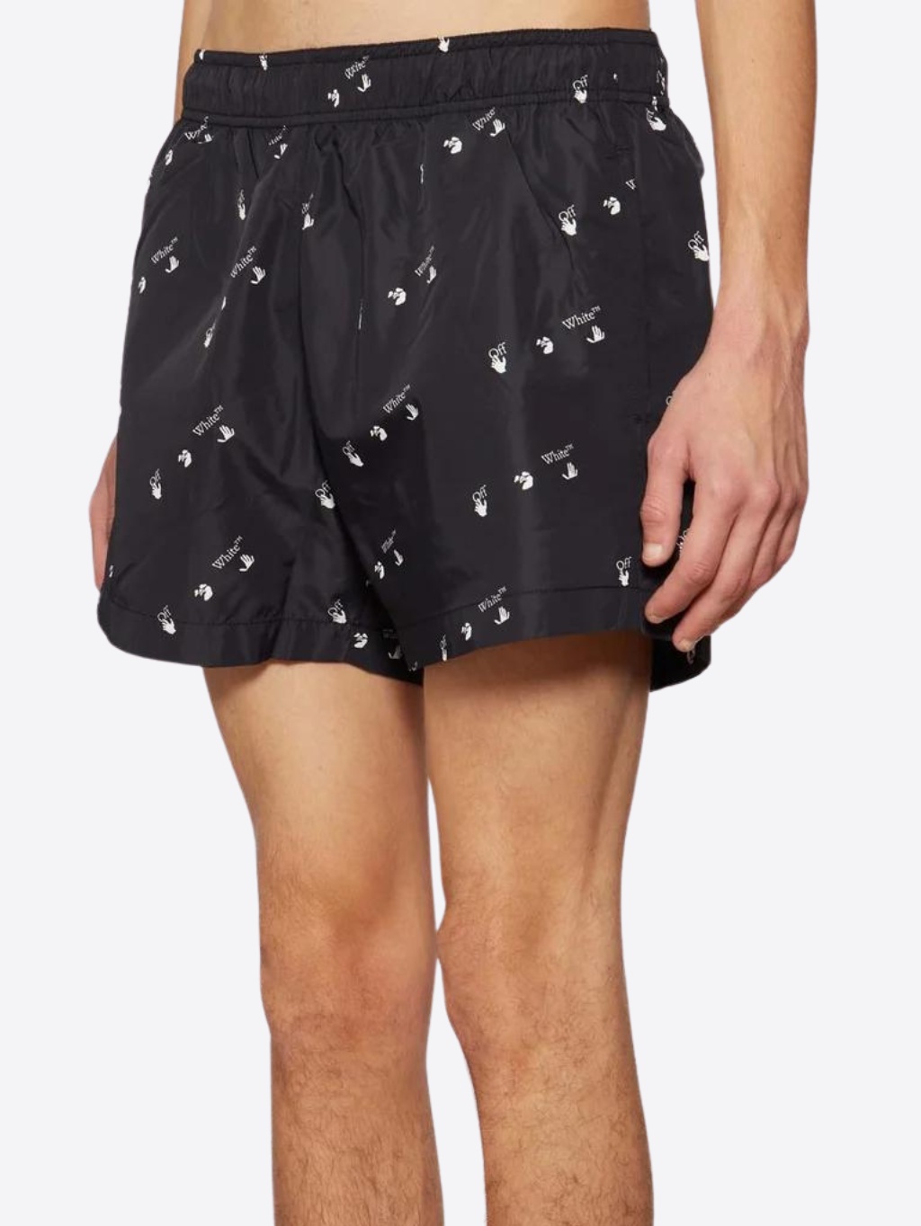 OFF-WHITE Logo Allover Black plavky Veľkosť: S – Obrázok 3