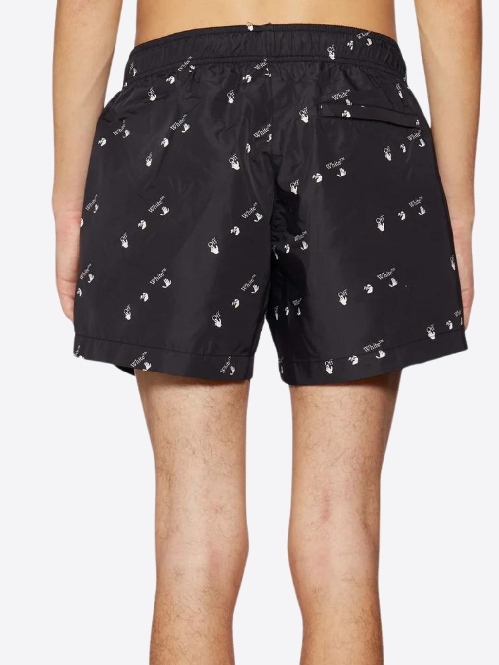 OFF-WHITE Logo Allover Black plavky Veľkosť: S – Obrázok 4
