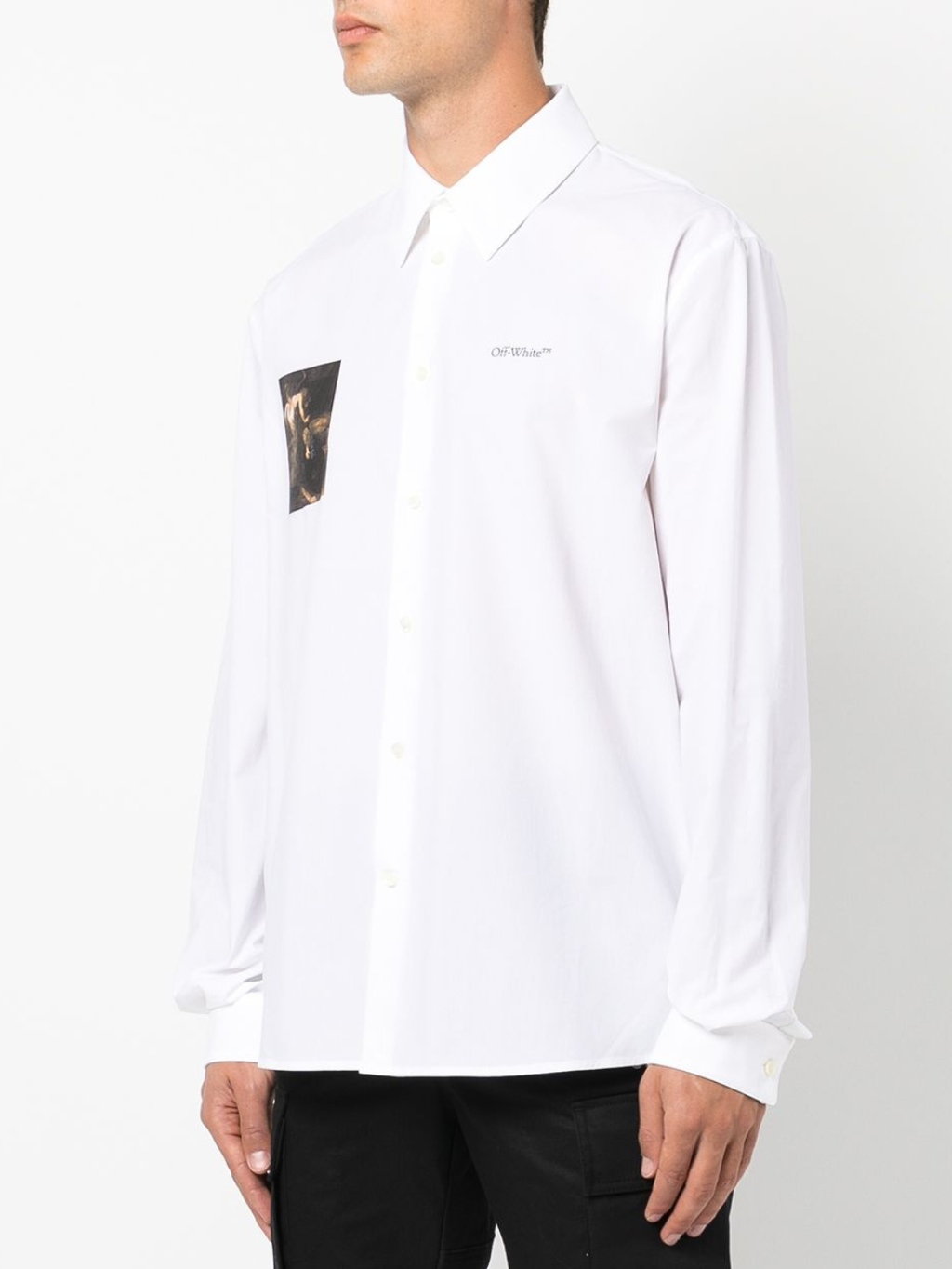 OFF-WHITE Caravaggio White košeľa Veľkosť: M