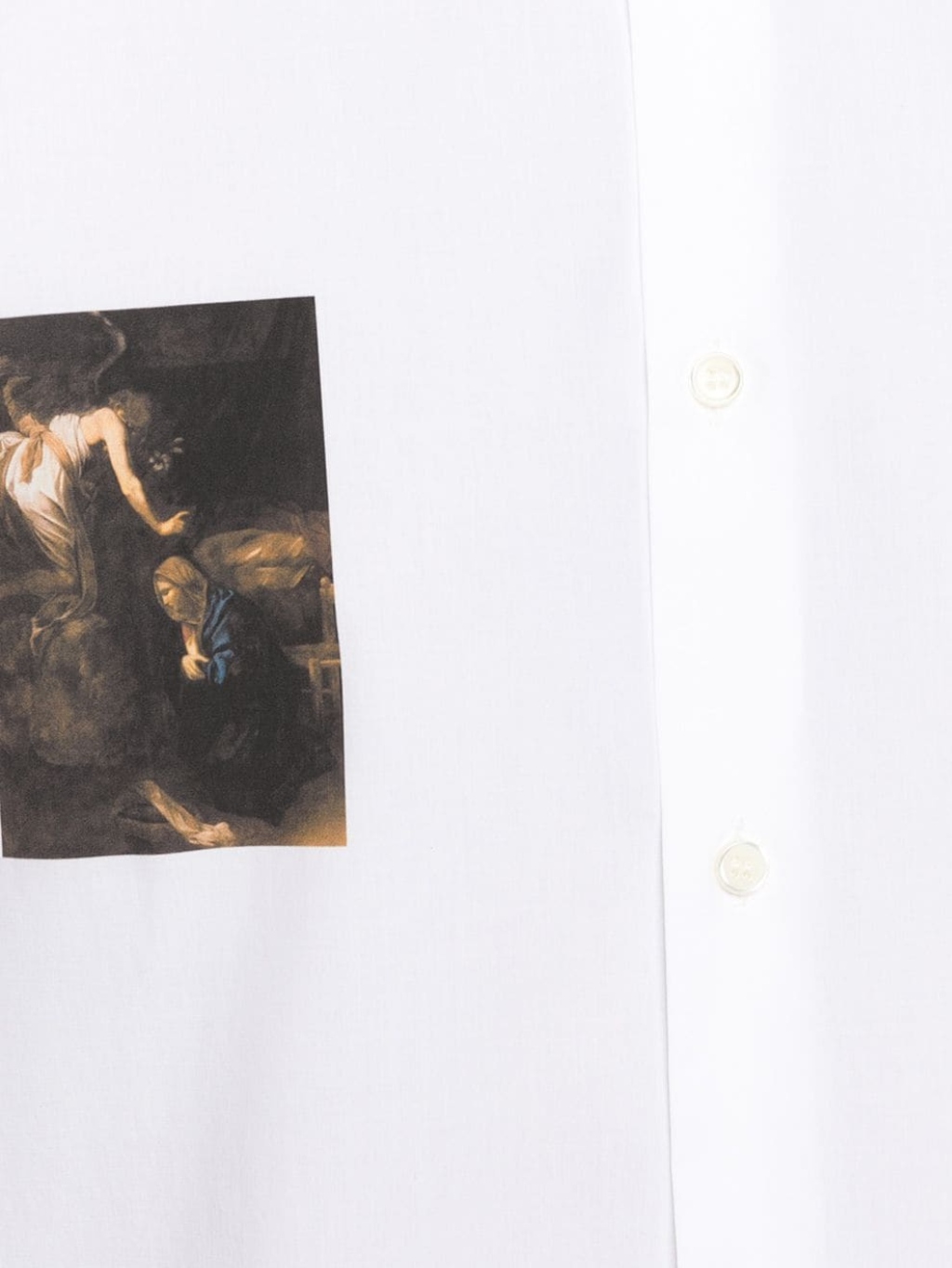 OFF-WHITE Caravaggio White košeľa Veľkosť: S – Obrázok 4