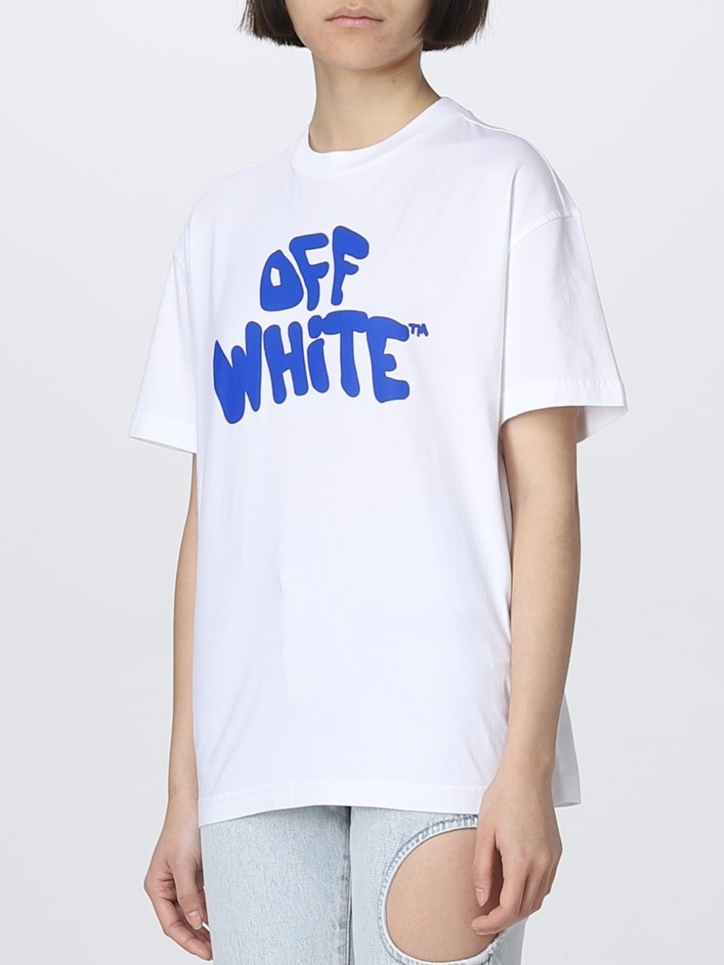 OFF-WHITE Logo White tričko Veľkosť: L – Obrázok 3