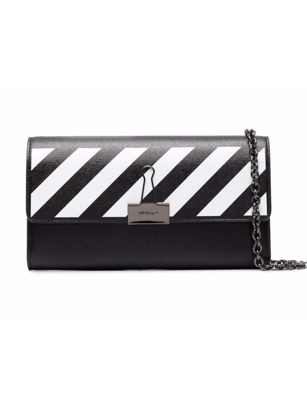 OFF-WHITE Binder Black listová kabelka