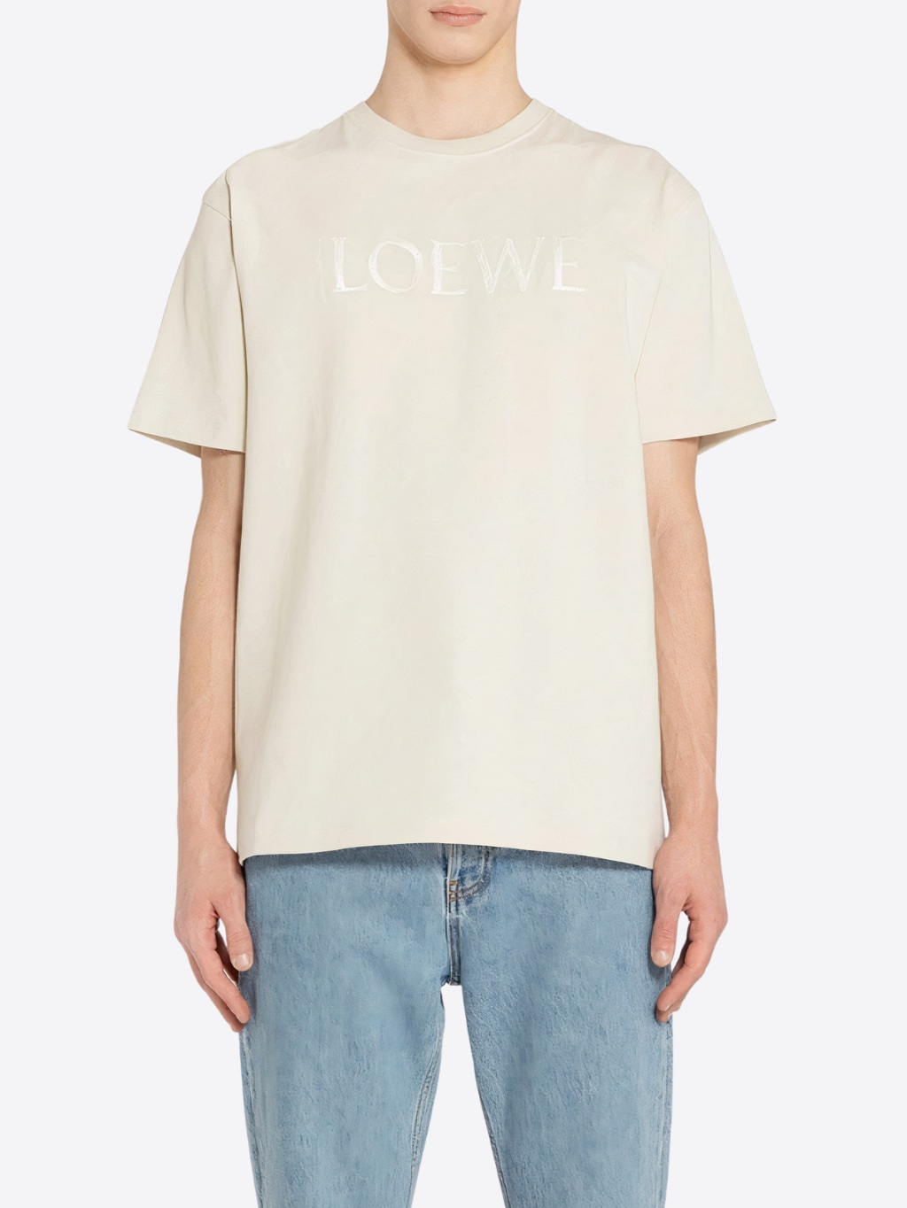 LOEWE Logo Beige tričko Veľkosť: S