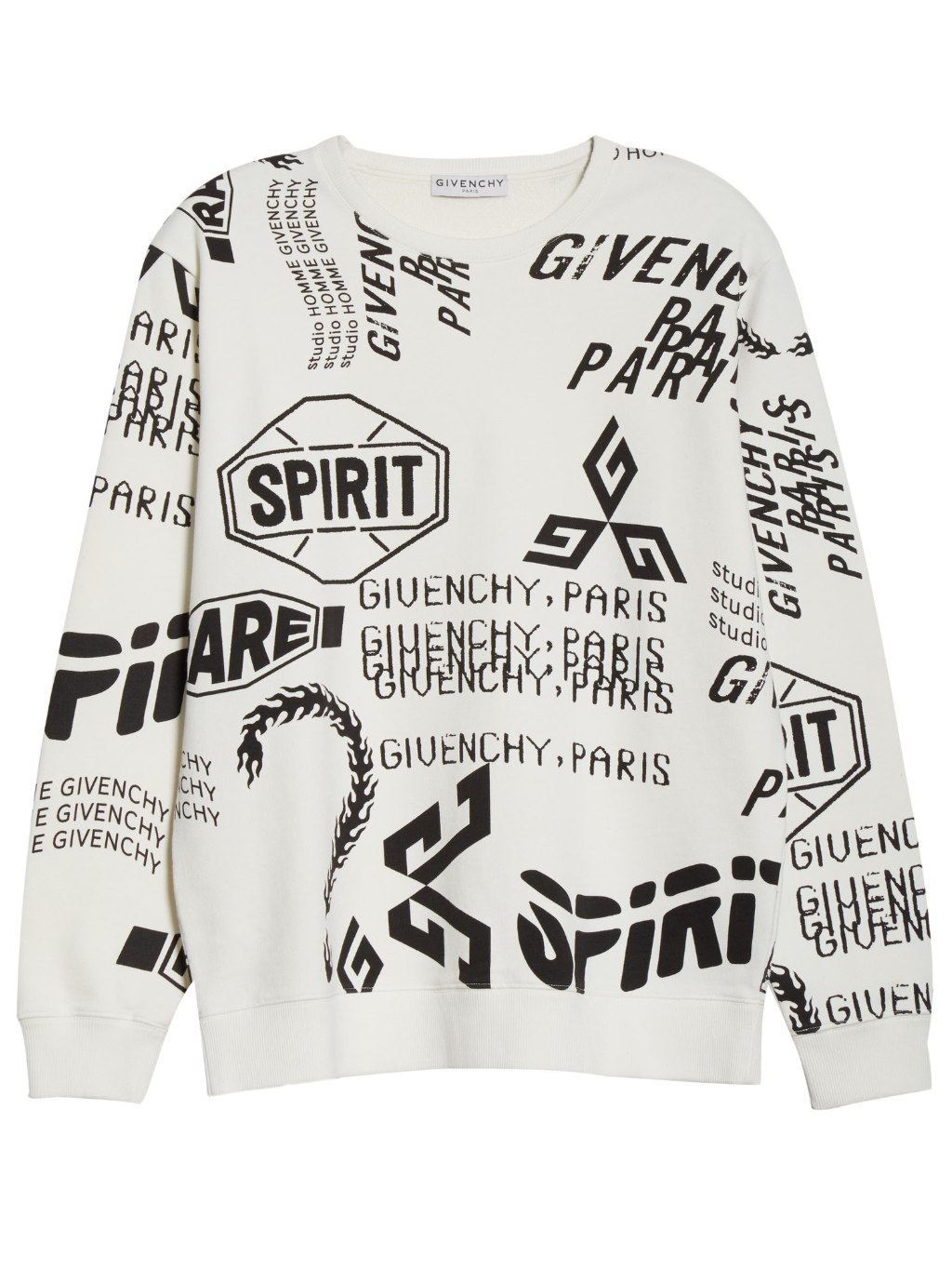 GIVENCHY Graphic White mikina