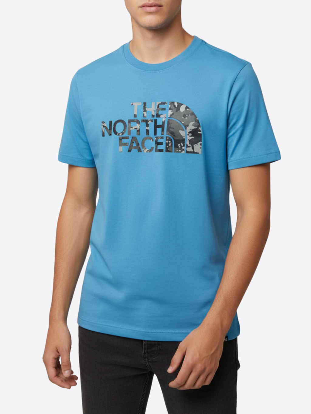 THE NORTH FACE Logo Blue tričko Veľkosť: S