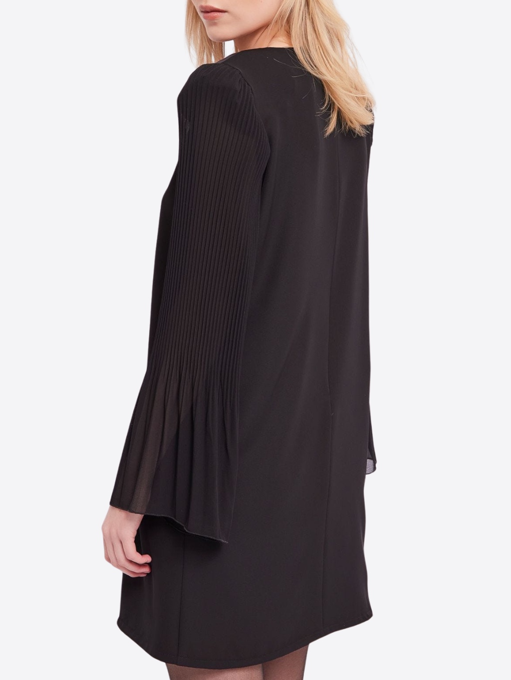GAUDI Ruffled Black šaty Veľkosť: S – Obrázok 3