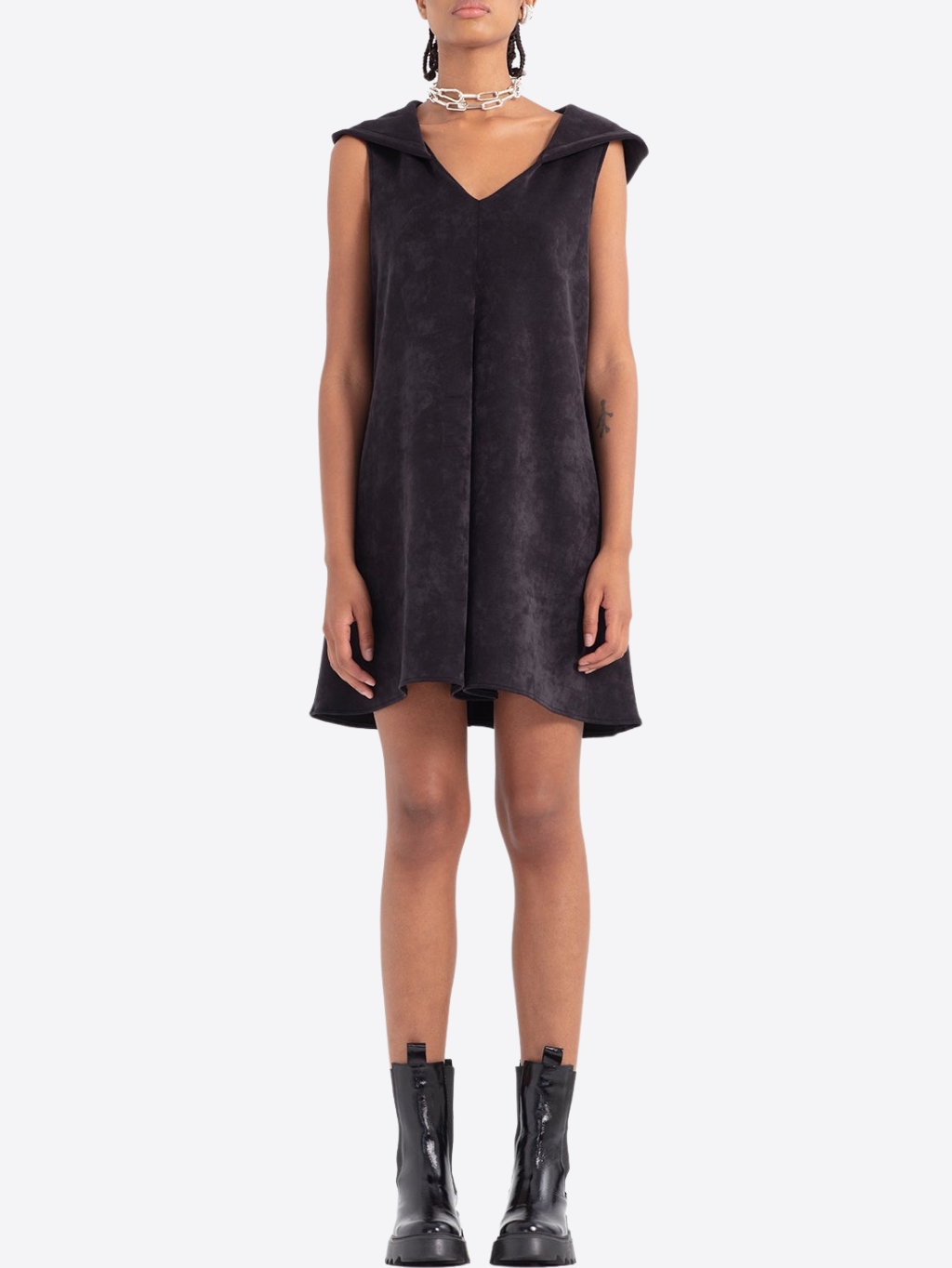 #VDR #VDR Hooded Black šaty  S