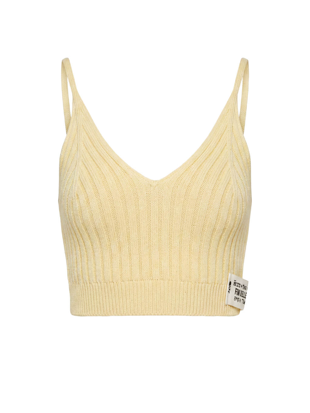 #VDR Pastel Yellow Crop Top Veľkosť: L