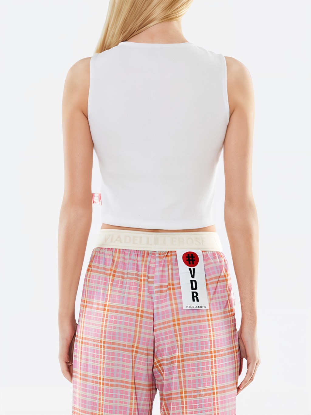 #VDR Basic White Crop Top Veľkosť: L – Obrázok 3