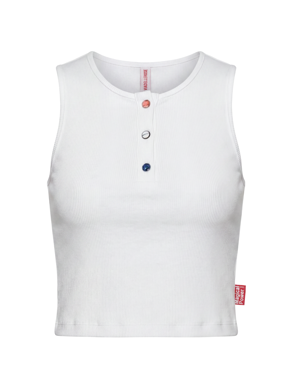 #VDR Basic White Crop Top Veľkosť: L