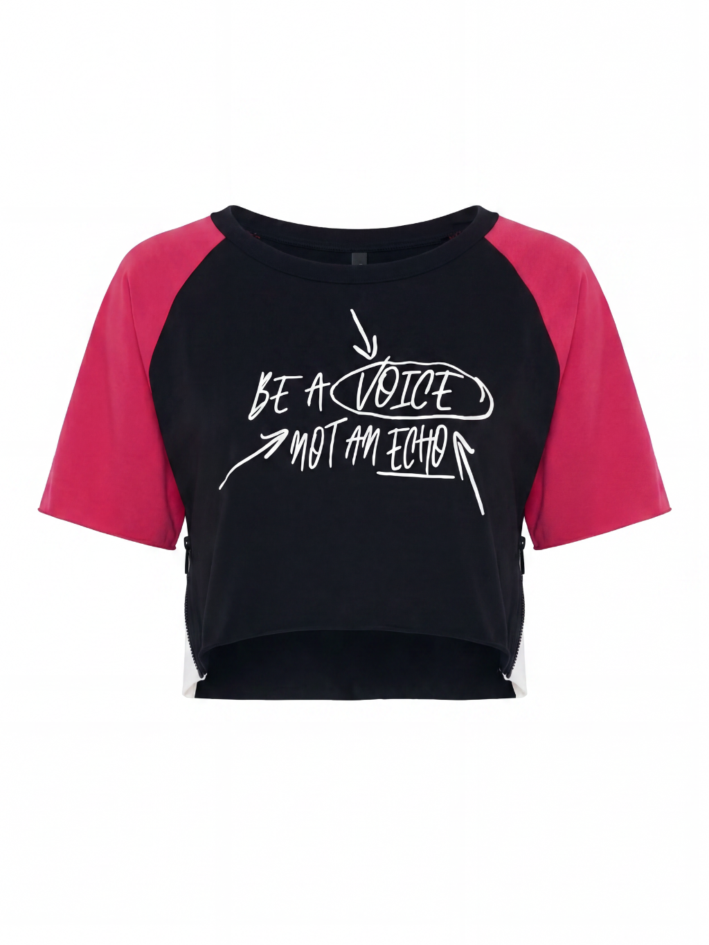 #VDR Voice Black Crop Top Veľkosť: M