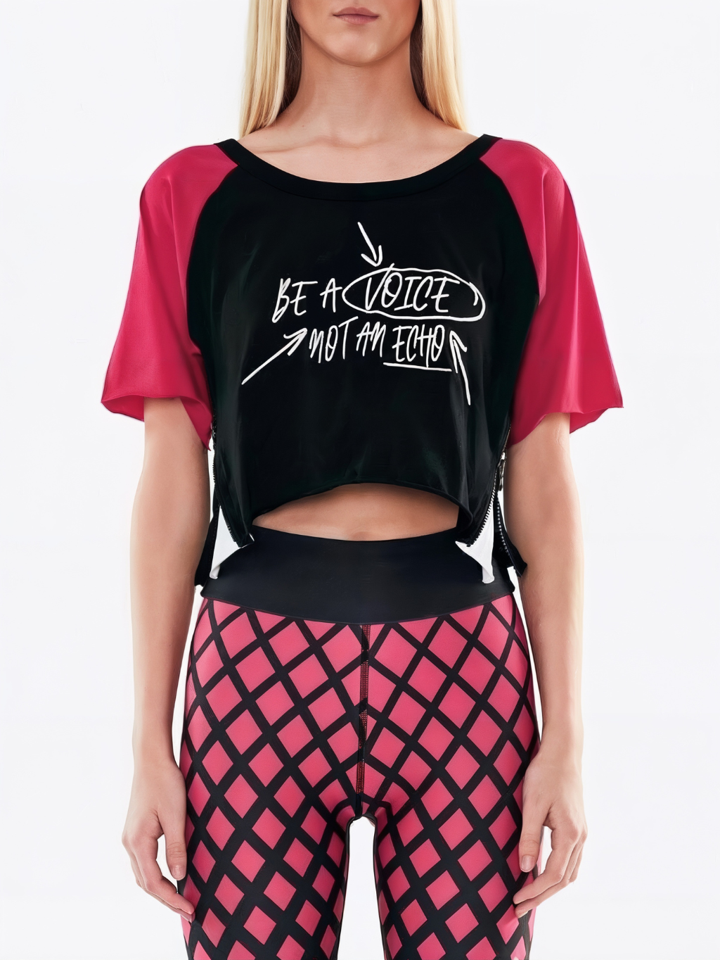 #VDR Voice Black Crop Top L