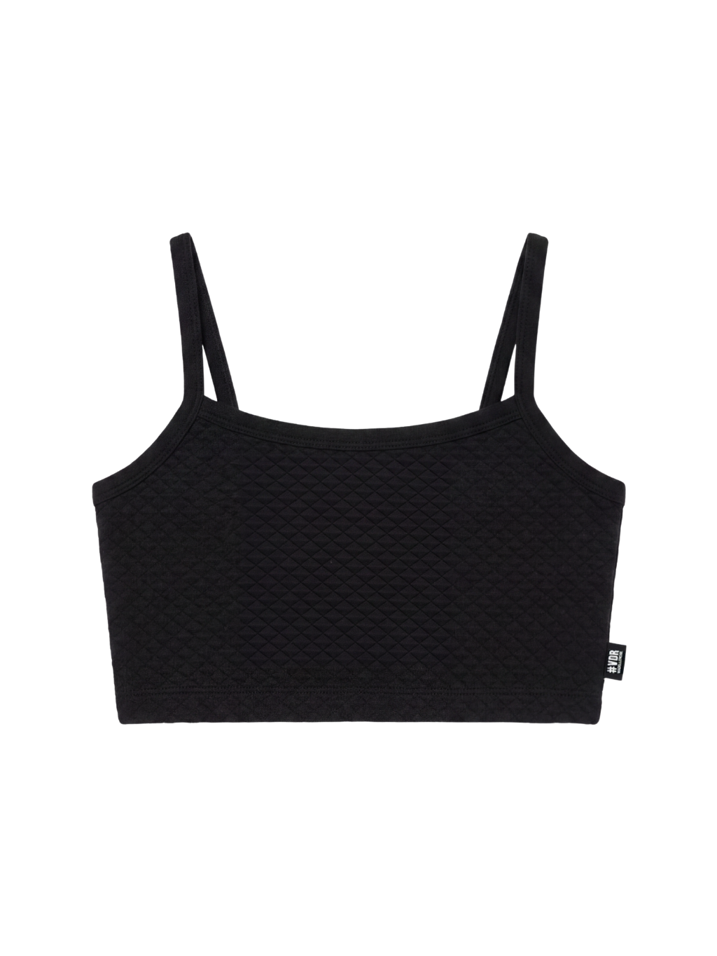 #VDR Quilted Black Crop Top Veľkosť: S