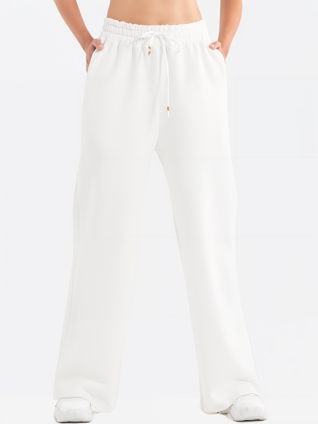 #VDR Wide White tepláky