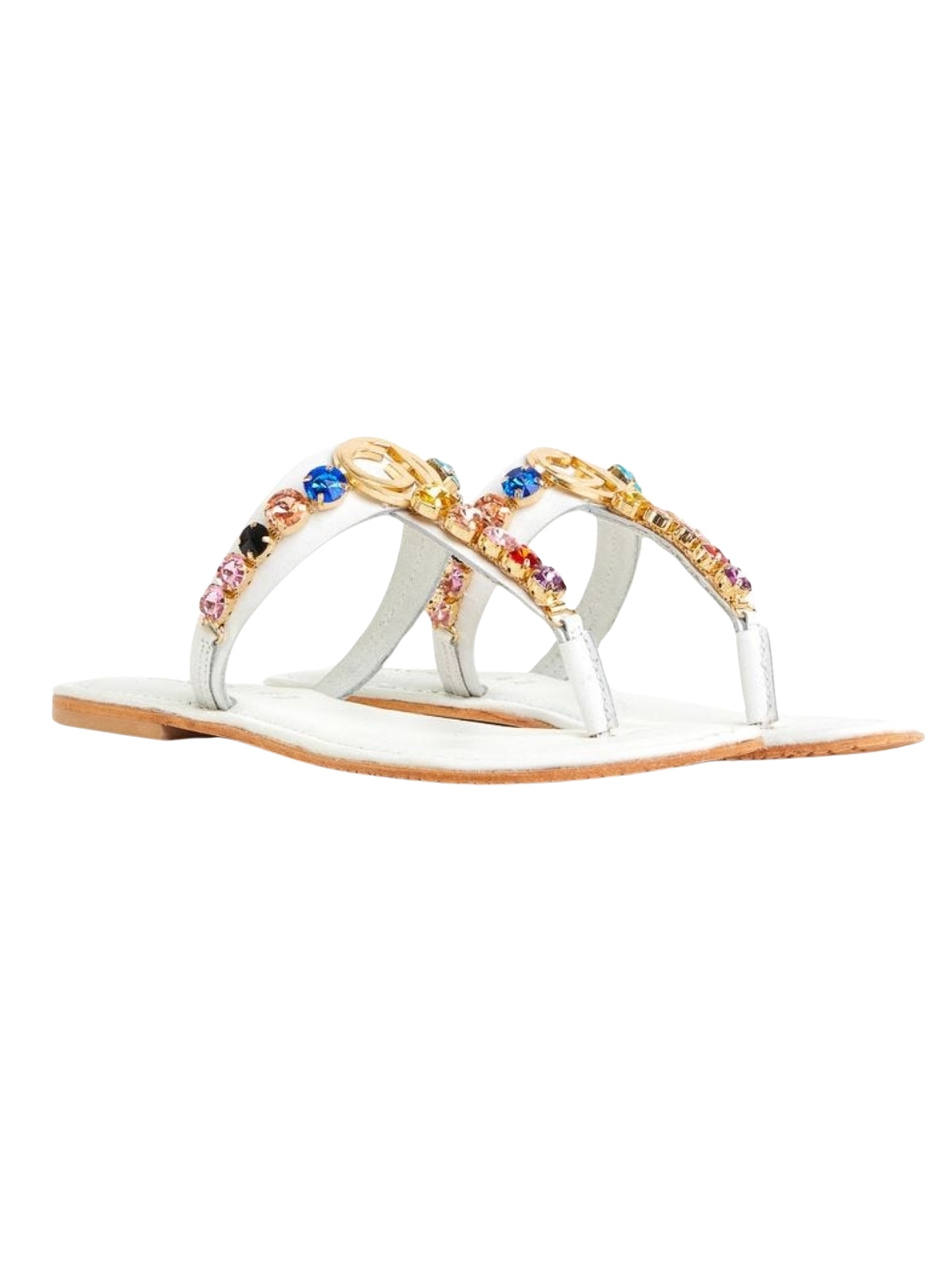 GAUDI Rhinestones White sandále Veľkosť: 37 EU