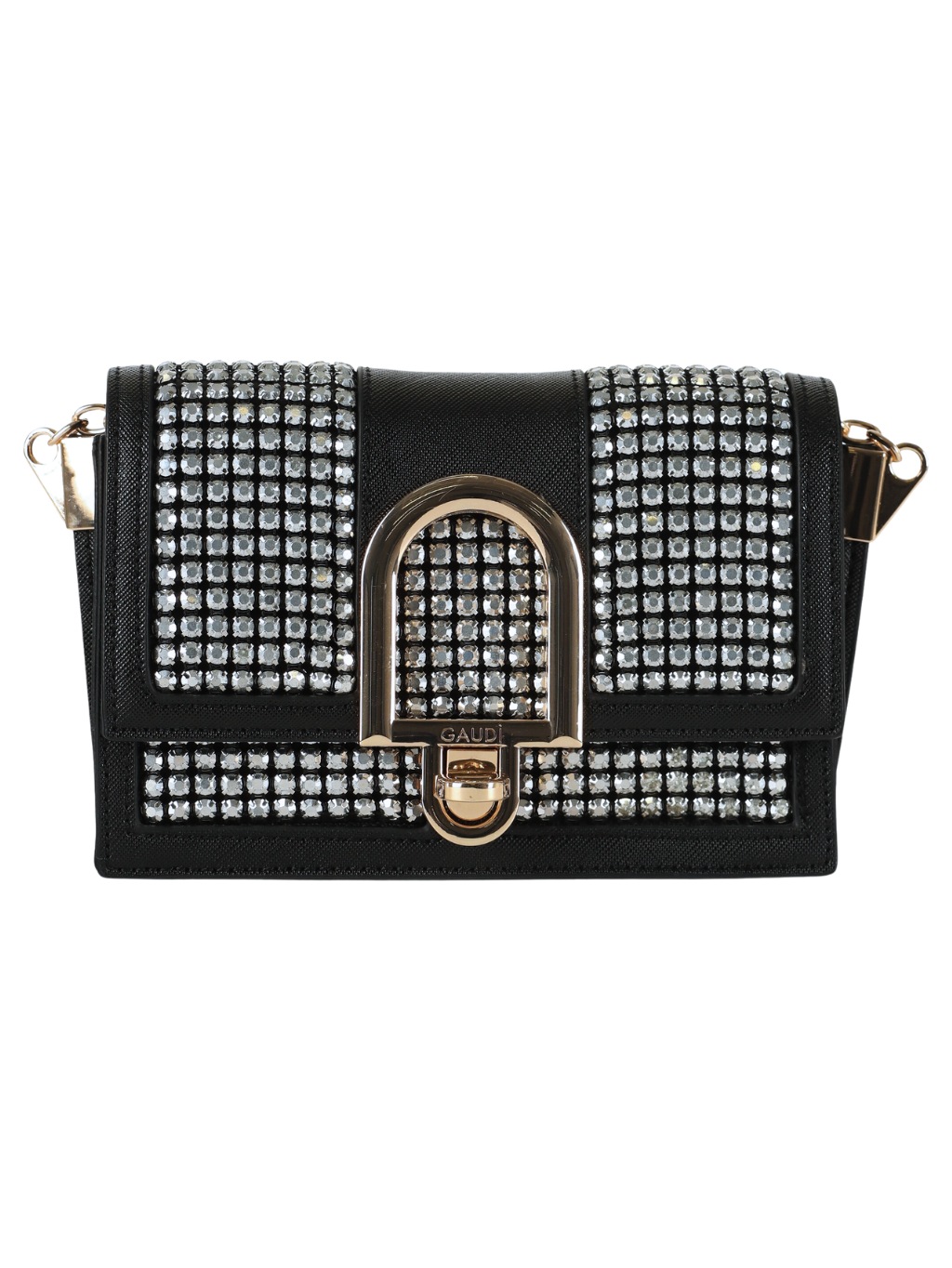 GAUDI Strass Black crossbody kabelka
