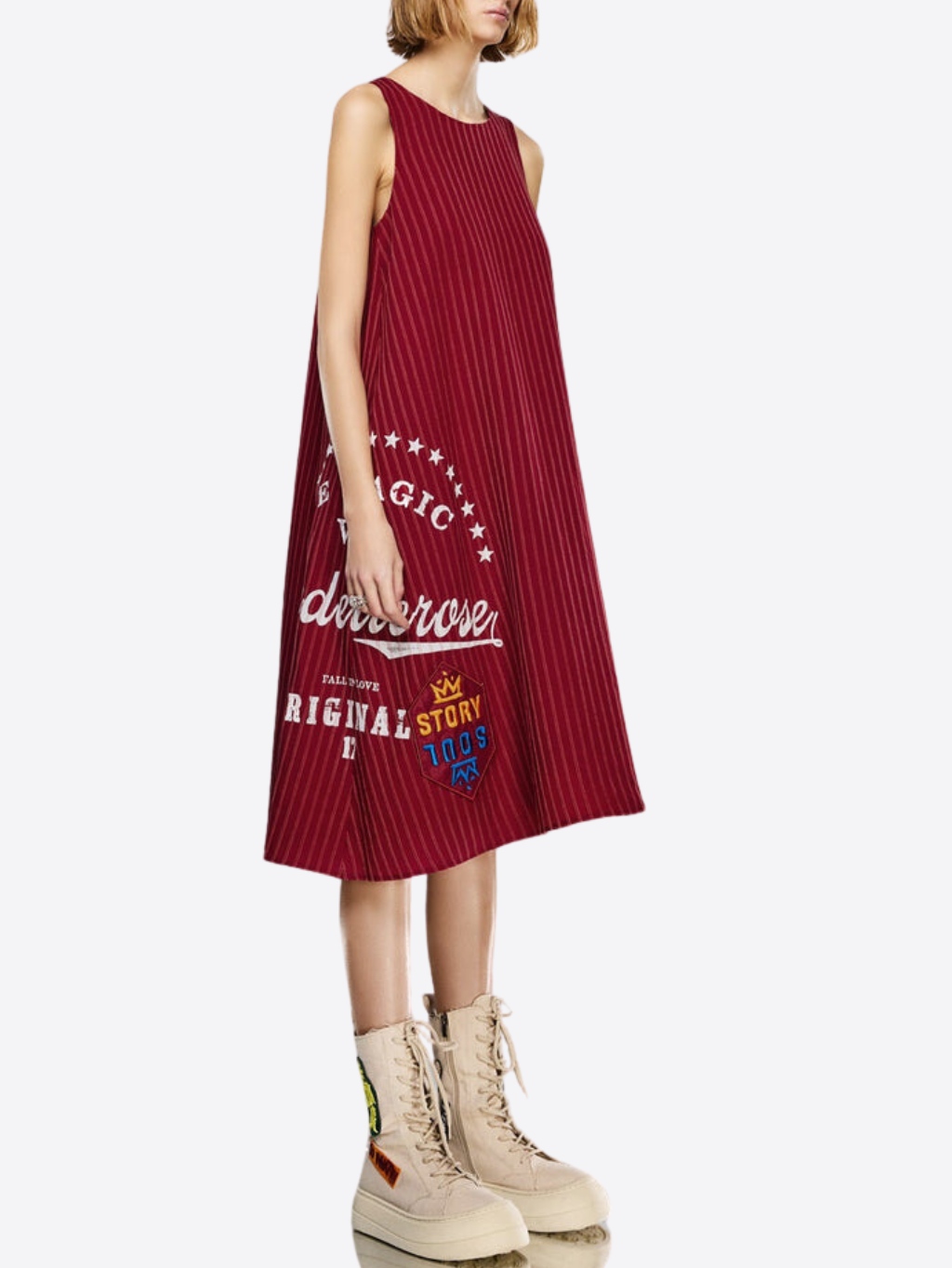 #VDR Bordo Red šaty Veľkosť: L