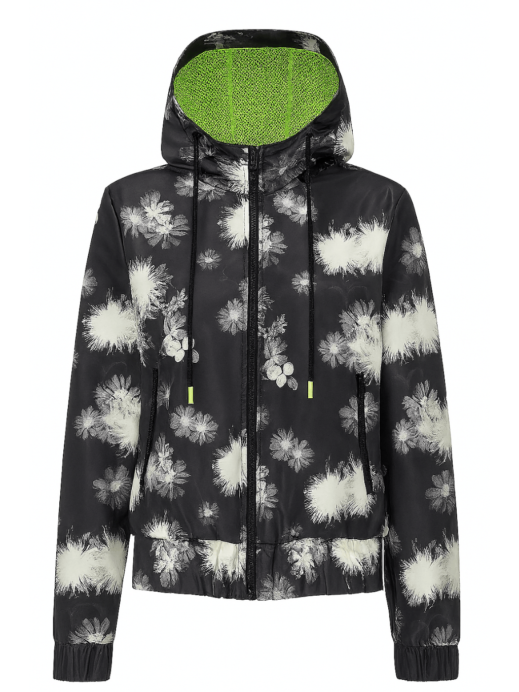 #VDR Floral Black bombera S