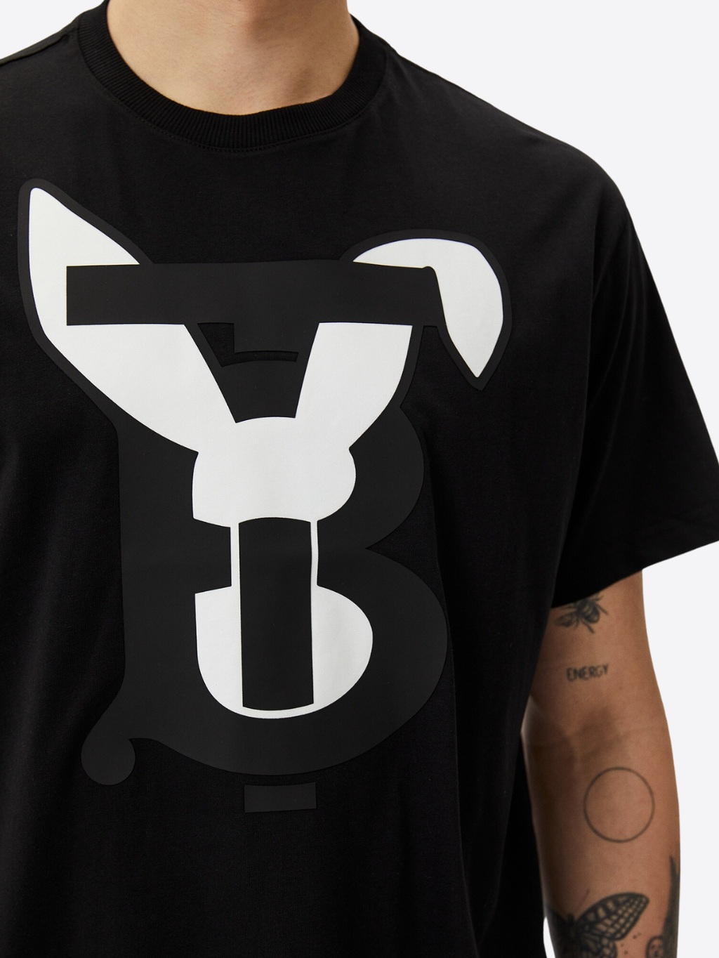 BURBERRY Rabbit Black tričko Veľkosť: XS – Obrázok 4