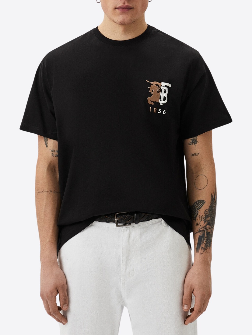 BURBERRY Hesford Black tričko Veľkosť: XS