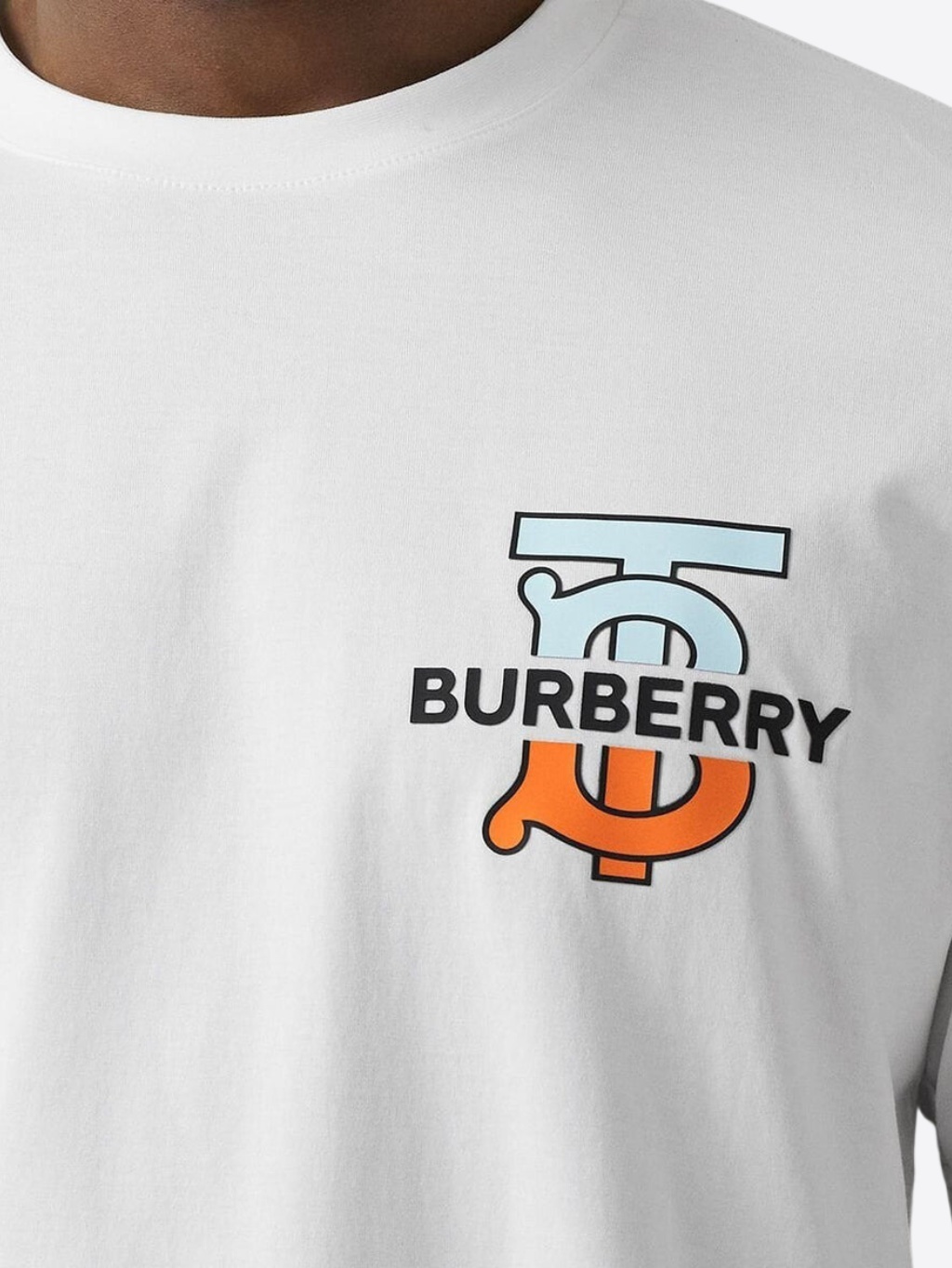 BURBERRY Ganther White tričko Veľkosť: XXL – Obrázok 4