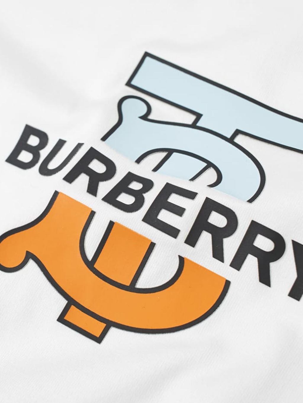 BURBERRY Ganther White tričko Veľkosť: XXL – Obrázok 5
