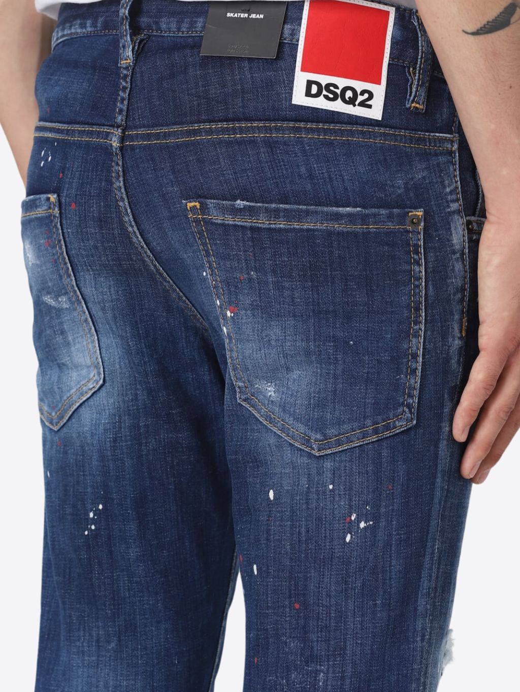 DSQUARED2 Skater Blue rifle Veľkosť: XS – Obrázok 4