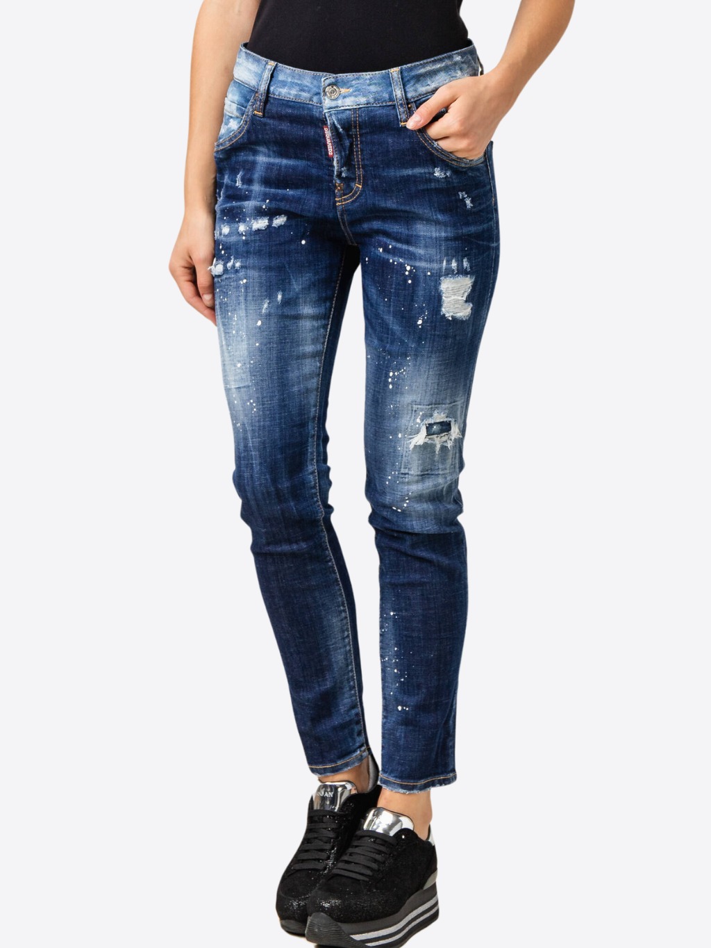 DSQUARED2 Cool Girl Blue rifle Veľkosť: M