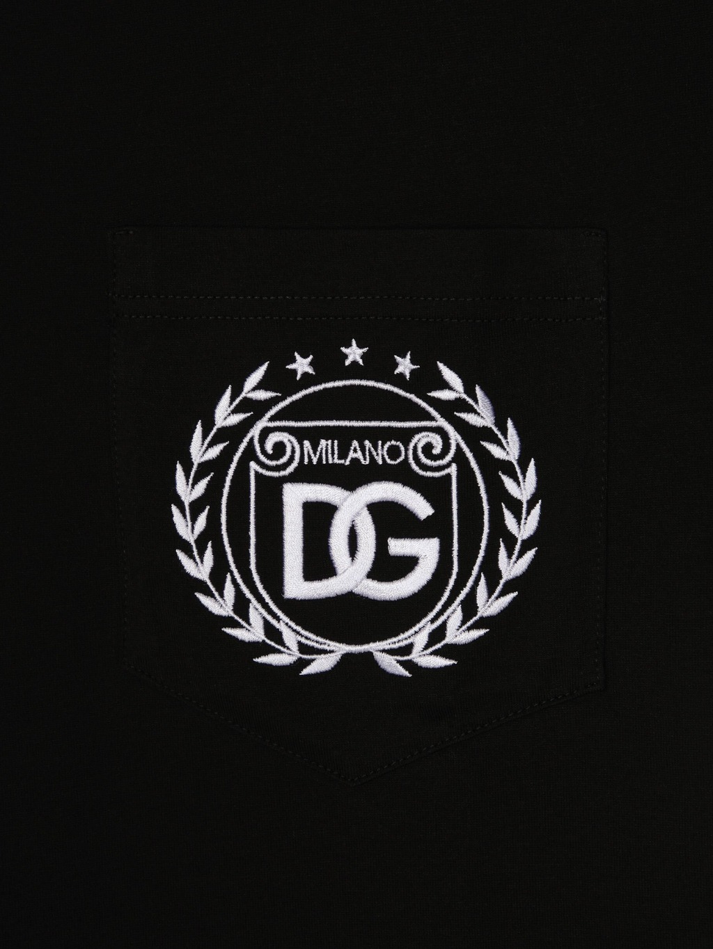 DOLCE & GABBANA Milano Black tričko Veľkosť: XXL – Obrázok 4
