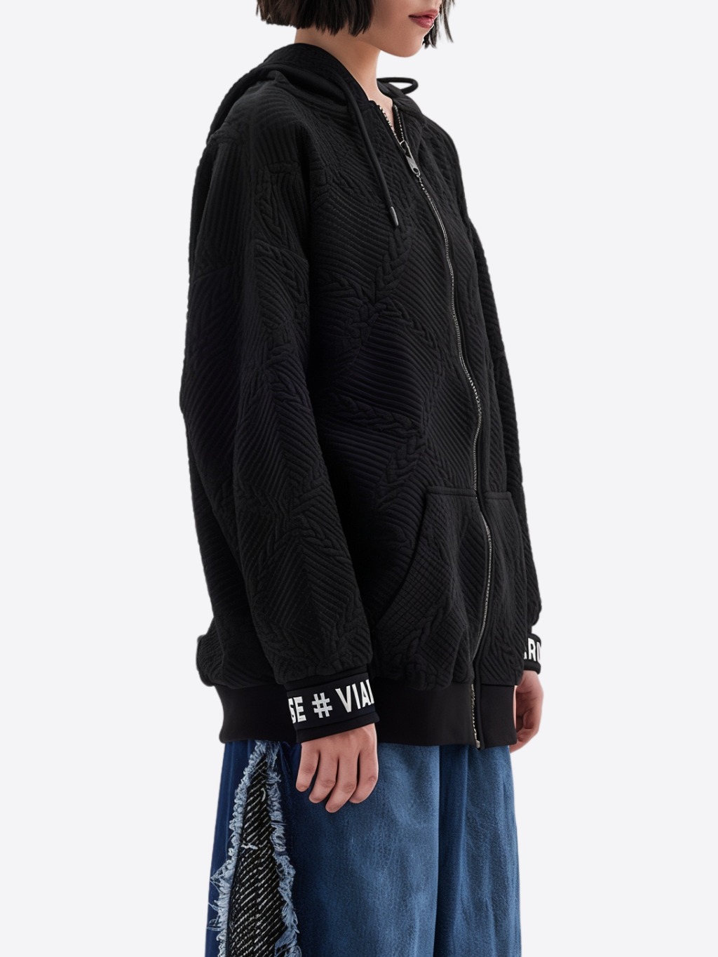 #VDR Zip Black mikina Veľkosť: L