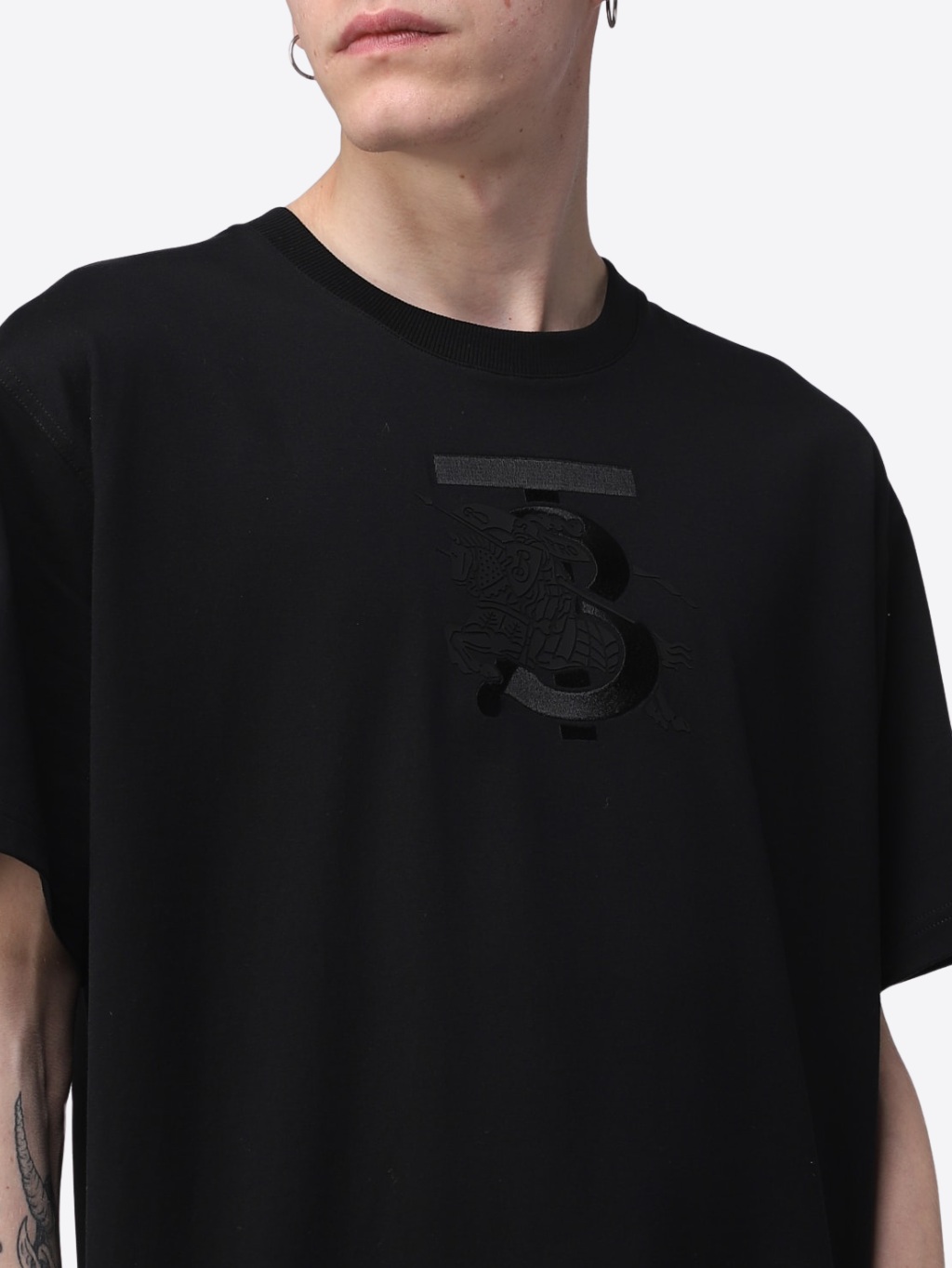 BURBERRY Tristan Black tričko Veľkosť: XXL – Obrázok 5