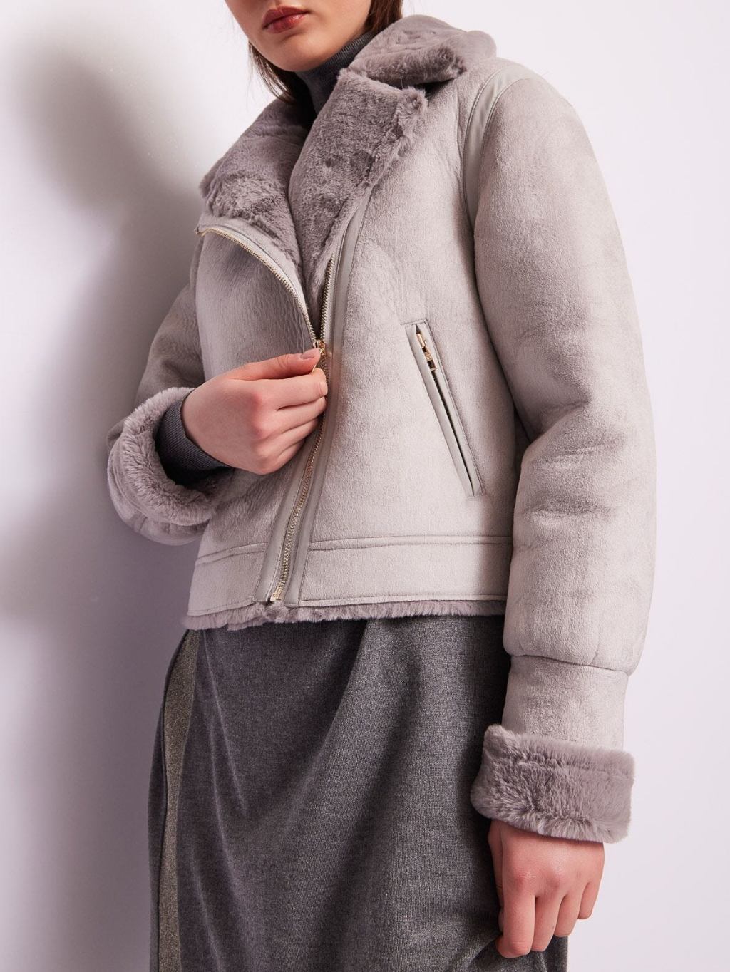 GAUDI Soft Grey bunda Veľkosť: XXS – Obrázok 3