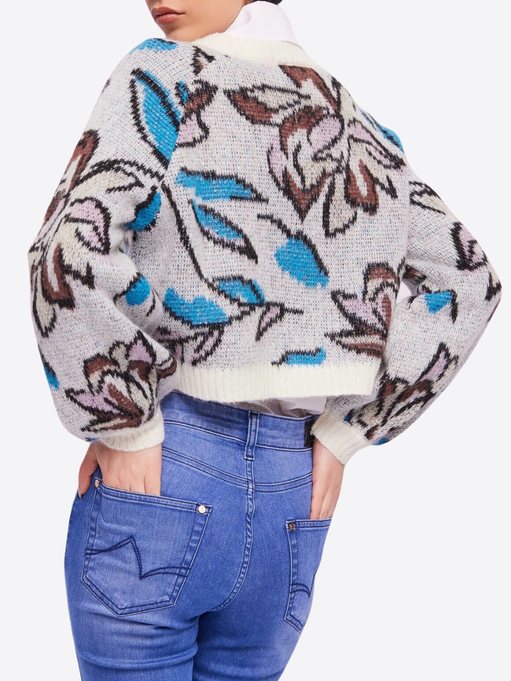 GAUDI Floral Melange sveter Veľkosť: M