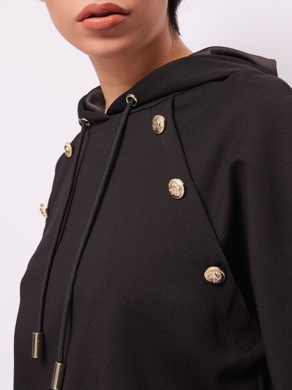 GAUDI Buttons Black mikina Veľkosť: M – Obrázok 3