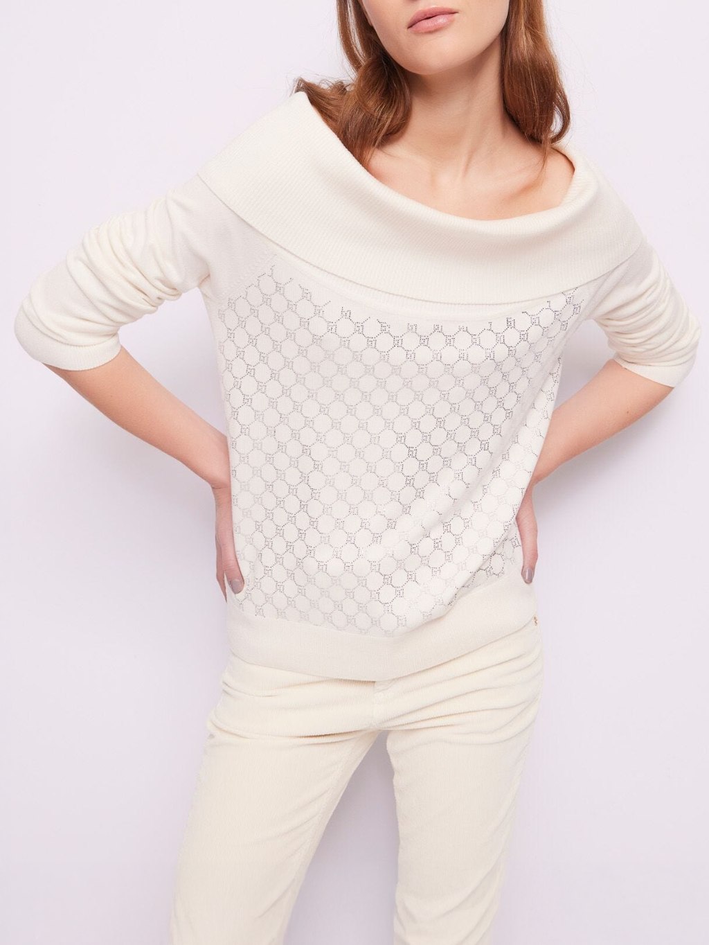 GAUDI Whisper White sveter L