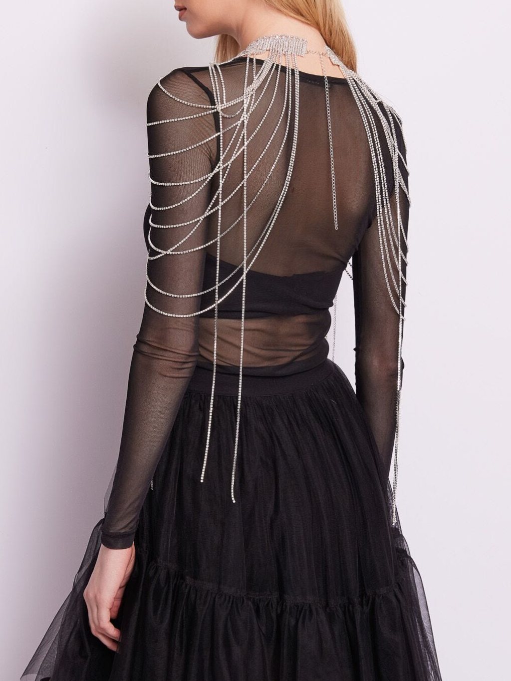 GAUDI Tulle Black top Veľkosť: M
