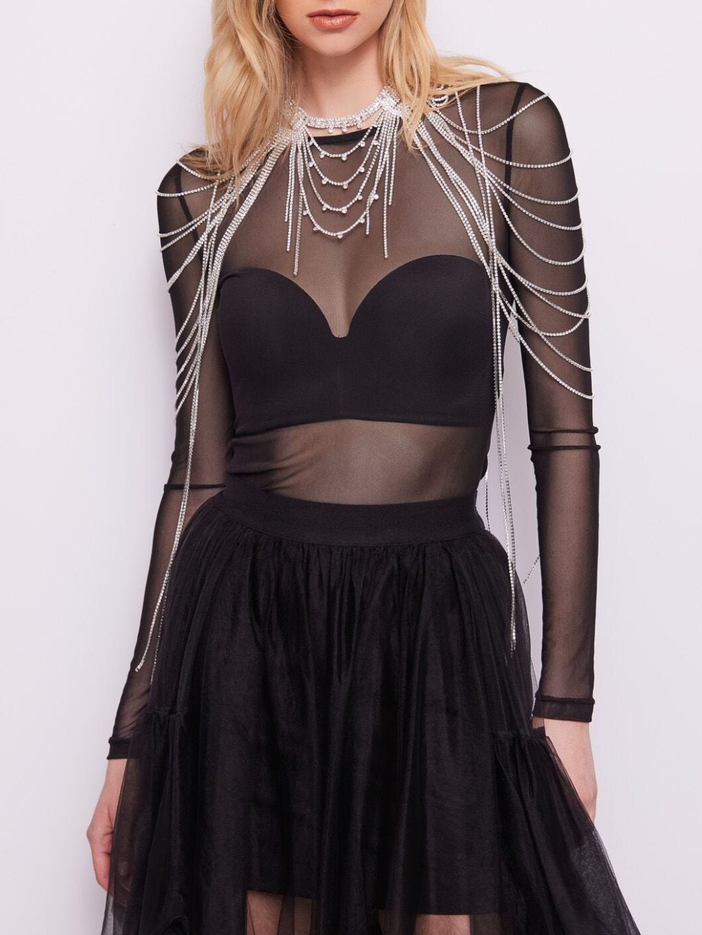 GAUDI Tulle Black top S