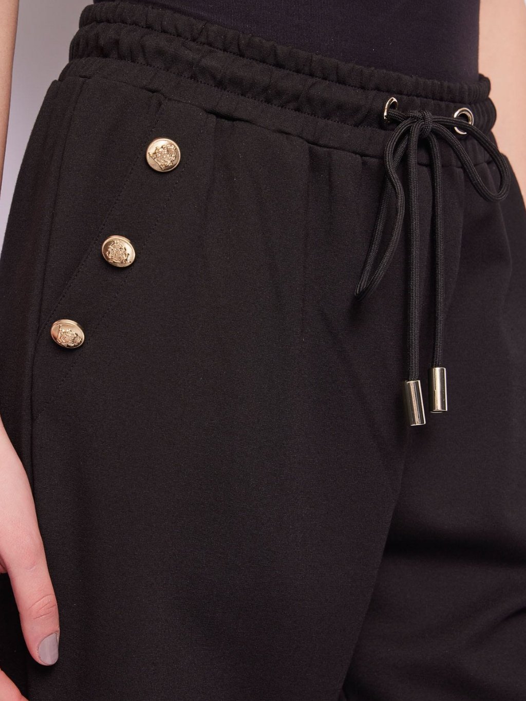 GAUDI Buttons Black joggery Veľkosť: M – Obrázok 5