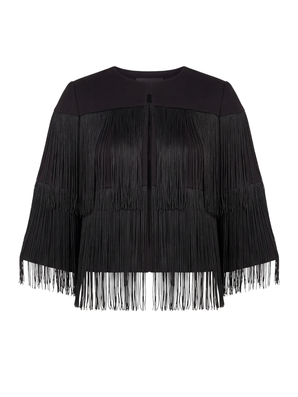 GAUDI Fringed Black sako Veľkosť: XS
