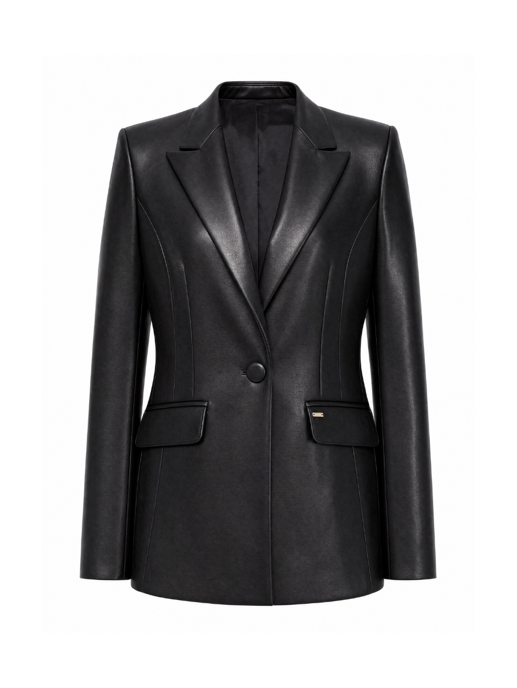 GAUDI Leatherette Black sako Veľkosť: XS
