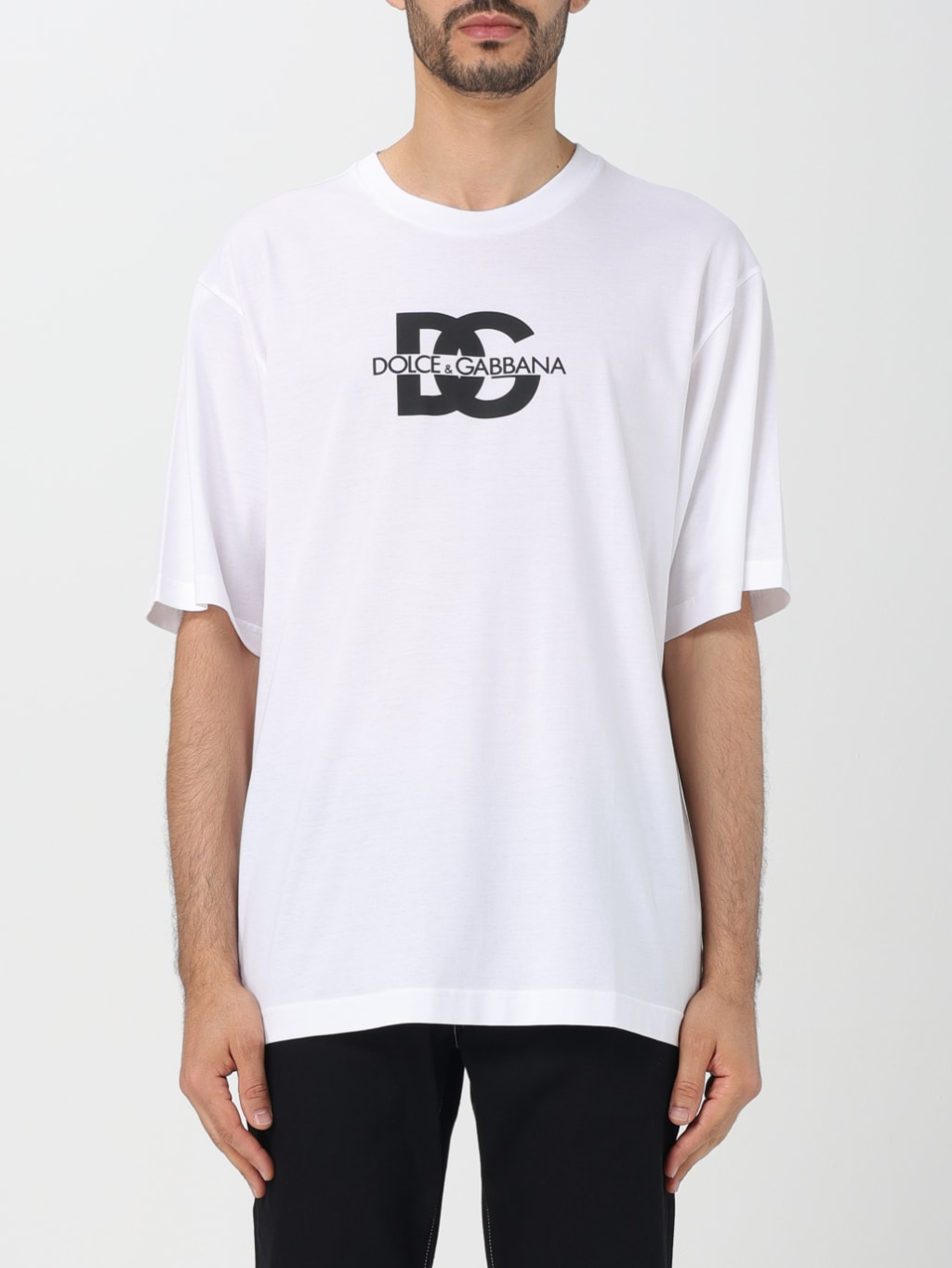 DOLCE & GABBANA DG Monogram White tričko Veľkosť: M